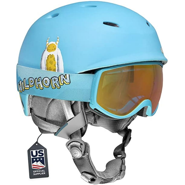Wildhorn Spire Snow /& Ski Helmet w//Goggles Kids Youth ASTM Certified